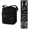 Travel Shoulder Messenger Bag 2 Sizes Black Nylon Crossbody Bag Casual Waterproof