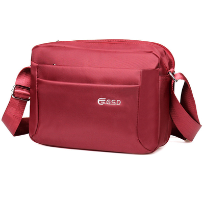 Casual Shoulder Messenger Bag Multi Pocket 4 Colors Waterproof Oxford Crossbody Bag