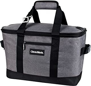 Leakproof Collapsible Insulated Bag Soft Sided Portable Grocery 50 Can Cooler Bag