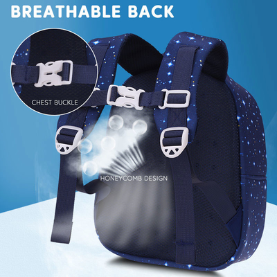 Waterproof 3D Rocket Kids Backpack Anti Lost Cartoon Girls Astronauts School Bags