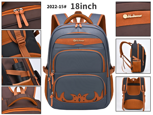 Nylon Business Casual Backpack Waterproof Student School 18 Inch Laptop Rucksack