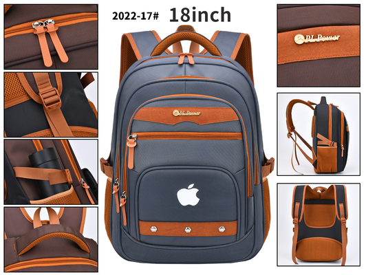 Nylon Business Casual Backpack Waterproof Student School 18 Inch Laptop Rucksack