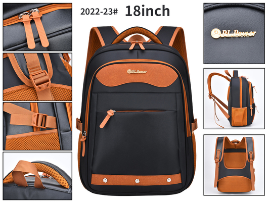 ODM Nylon Mens Leather Business Backpack Unisex  Laptop Casual Backpack