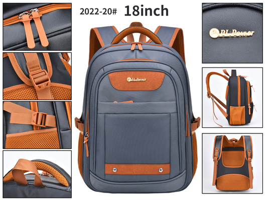 ODM Nylon Mens Leather Business Backpack Unisex  Laptop Casual Backpack