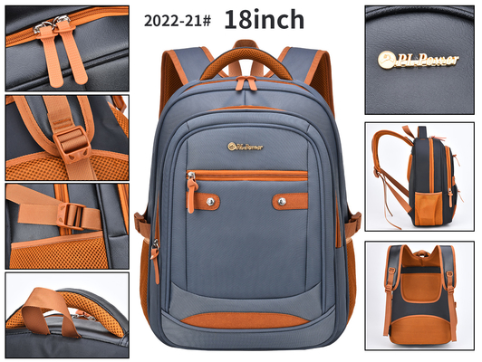 ODM Nylon Mens Leather Business Backpack Unisex  Laptop Casual Backpack
