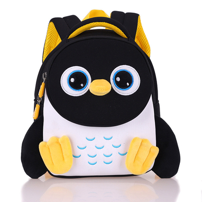 Penguin Waterproof Kids Backpack 3D Baby Toddler Children School Bag Kindergarten