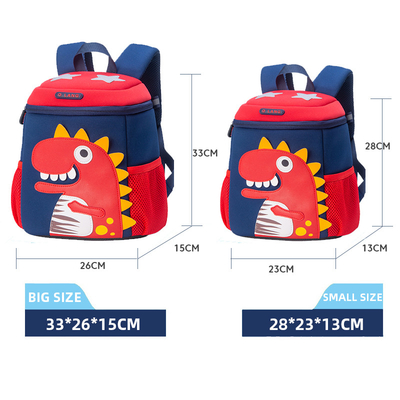 Kindergarten Waterproof Kids Backpack Mochila Dinosaur 3D Cute Cartoon Toddler Bookbag