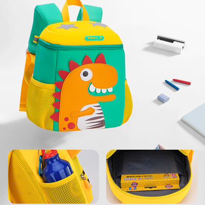 Kindergarten Waterproof Kids Backpack Mochila Dinosaur 3D Cute Cartoon Toddler Bookbag