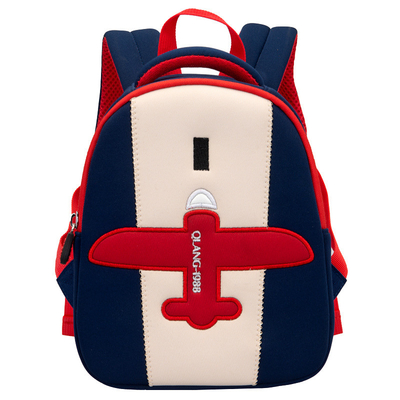 BSCI Airplane Pilots Kids Toddler Backpack Neoprene Kindergarten Waterproof School Bag