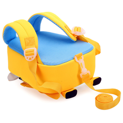 Monkey Waterproof Kids Backpack Neoprene 3D Cute Cartoon Anti Lost Schoolbags 2 Sizes
