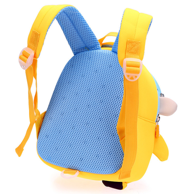 Monkey Waterproof Kids Backpack Neoprene 3D Cute Cartoon Anti Lost Schoolbags 2 Sizes