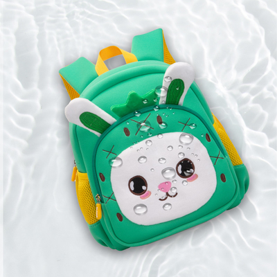 Neoprene Cute Cartoon Kindergarten Preschool Dinosaur Backpack for Kids Children