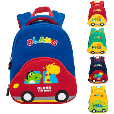 Anti Lost Waterproof Kids Backpack 3D Car Schoolbags 2 Sizes 400g
