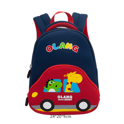 Anti Lost Waterproof Kids Backpack 3D Car Schoolbags 2 Sizes 400g