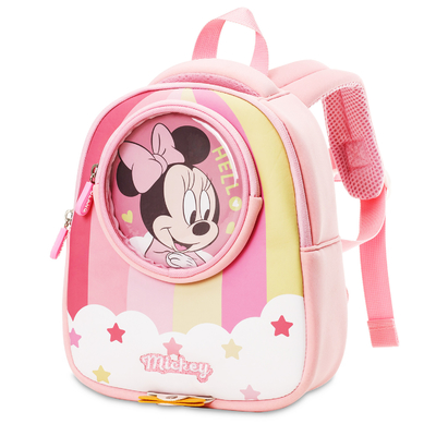 Minnie Mickey Waterproof Kids Backpack Disney Kindergarten Childrens Anti Lost Mochila
