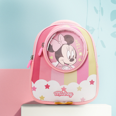 Minnie Mickey Waterproof Kids Backpack Disney Kindergarten Childrens Anti Lost Mochila