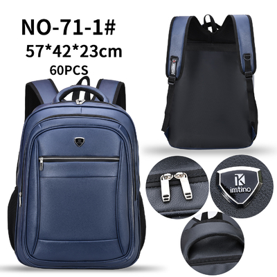 PU Rucksack Men'S Laptop Leather Bag 23 Inch Backpack 1000g