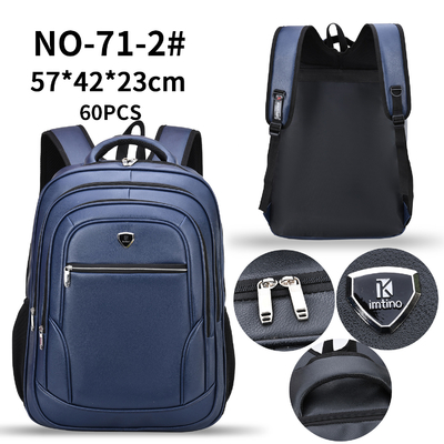 PU Rucksack Men'S Laptop Leather Bag 23 Inch Backpack 1000g