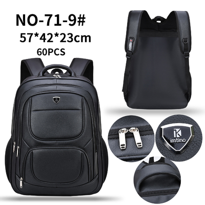 Business Casual PU Student School Bag Travel Computer 23 Inch Backpack