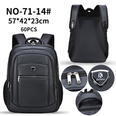 Pu Leather Retro Business Casual Backpack Male Multifunctional Men'S Business Laptop Bag