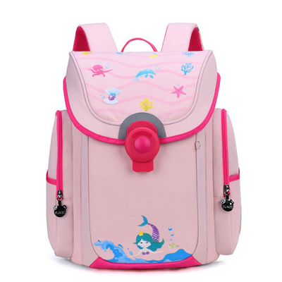 Multi Pockets Waterproof Student Backpack Cartoon Kids School Bags 1000g