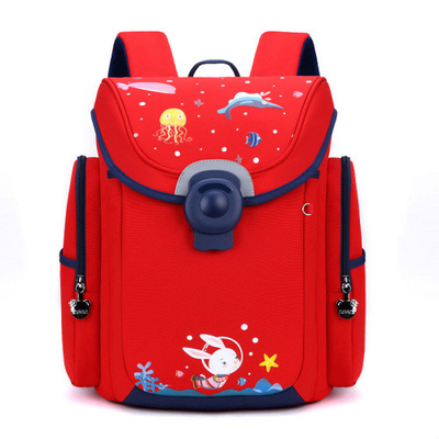 Multi Pockets Waterproof Student Backpack Cartoon Kids School Bags 1000g