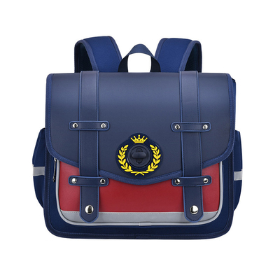 Patent Leather Trendy Nylon School Backpack For Boys 6-12Y