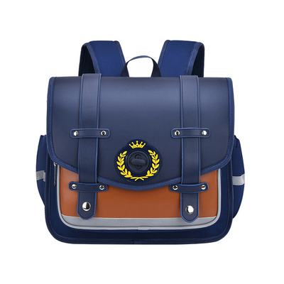 Patent Leather Trendy Nylon School Backpack For Boys 6-12Y