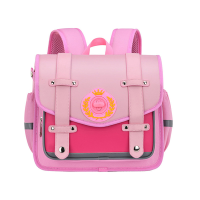 Patent Leather Trendy Nylon School Backpack For Boys 6-12Y