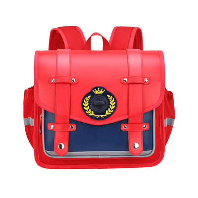Patent Leather Trendy Nylon School Backpack For Boys 6-12Y