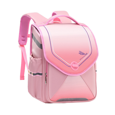 Blue Pink Leather School Backpacks Waterproof  School Bags For Toddlers