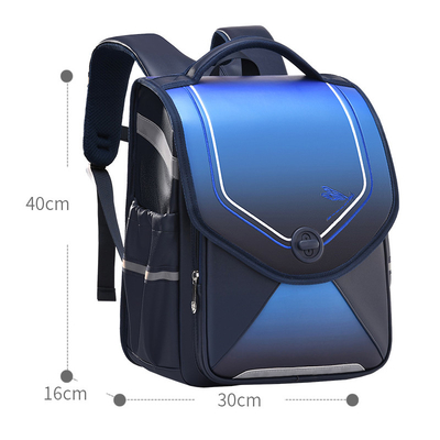 Blue Pink Leather School Backpacks Waterproof  School Bags For Toddlers