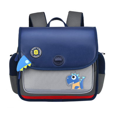 Horizontal Leather School Backpacks Orthopedic Dinosaur Backpack For Toddlers