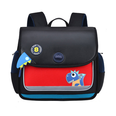 Horizontal Leather School Backpacks Orthopedic Dinosaur Backpack For Toddlers