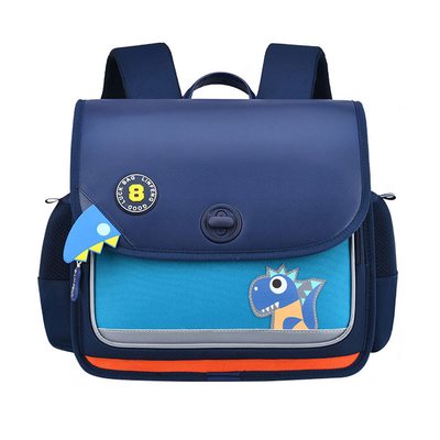 Horizontal Leather School Backpacks Orthopedic Dinosaur Backpack For Toddlers