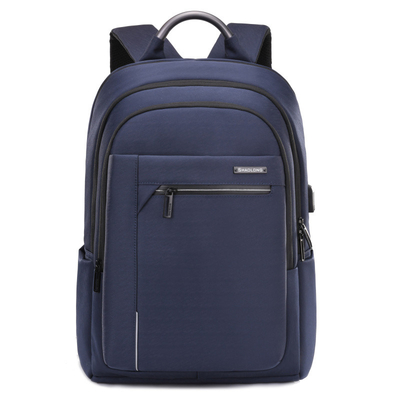 Causal Business Laptop Backpack USB Charging Oxford Waterproof Travel Bag