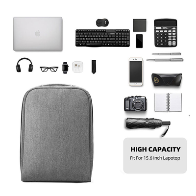 Polyester Fiber Business Laptop Backpack Waterproof 15.6 Inch Laptop Bag