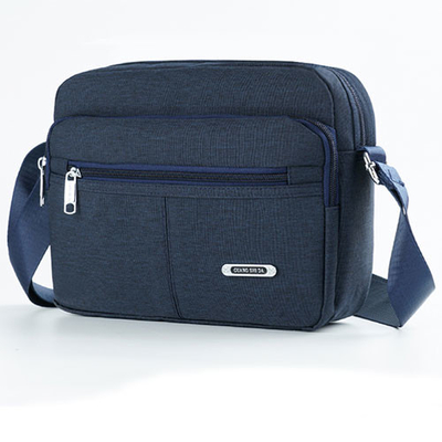 Canvas Casual Shoulder Messenger Bag Solid Buckle MultiPocket