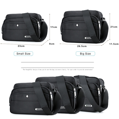 Waterproof Magnetic Closure Crossbody Bag Oxford Large Capacity Messenger Bag