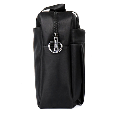 Portable Leather Laptop Shoulder Bag Waterproof Travel Crossbody Bag Anti Theft