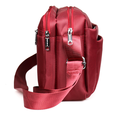 Casual Shoulder Messenger Bag Multi Pocket 4 Colors Waterproof Oxford Crossbody Bag