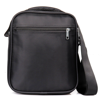Solid Mens Canvas Shoulder Bags Buckle Casual Portable Multi Pocket Crossbody Bag