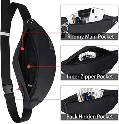 OEM Waterproof Running Fanny Pack For Men Women Adjustable Unisex Bum Bag