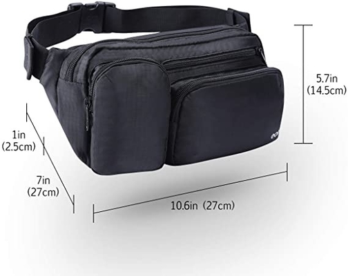 Large Capacity Fashion Fanny Pack Multiple Pockets For Hiking
