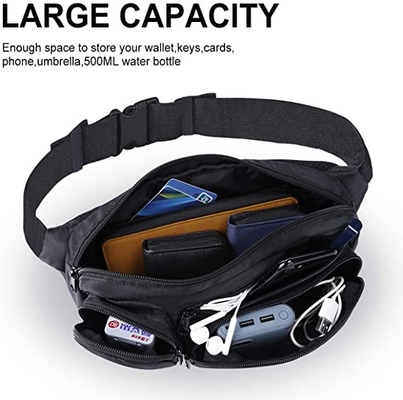 Large Capacity Fashion Fanny Pack Multiple Pockets For Hiking