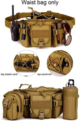 Molle Tactical Waist Bag Military Waist Pack For Outdoors Walking Running Hiking Camping