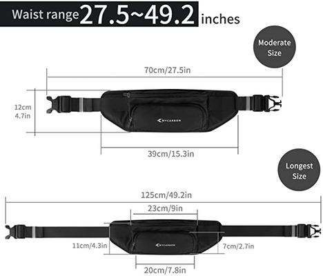 Polyester Waterproof Bum Jogging Belt Bag Running Belt With Bottle Holder