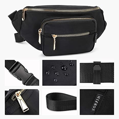 Women Men Fashion Fanny Pack / Waterproof Waist Bag For Travel Running Walking Hiking