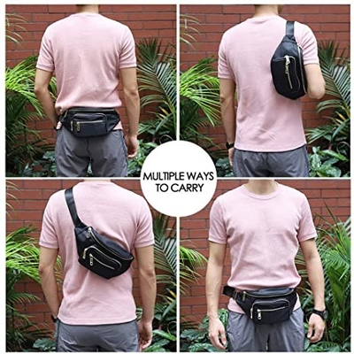 Women Men Fashion Fanny Pack / Waterproof Waist Bag For Travel Running Walking Hiking