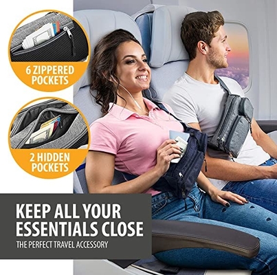 6 Pockets Fashion Fanny Pack Hiking Cute Waist Bag